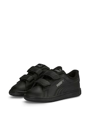 Puma Chorcal Black Smash 3.0 Leather V Baby Unisex Sneakers - Image 2 of 5