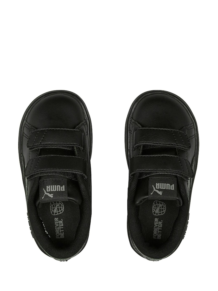 Puma Chorcal Black Smash 3.0 Leather V Baby Unisex Sneakers - Image 5 of 5