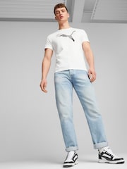 Puma White Rebound V6 Low Trainers - Image 1 of 8