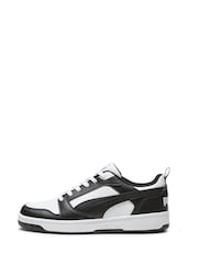 Puma White Rebound V6 Low Trainers - Image 3 of 8