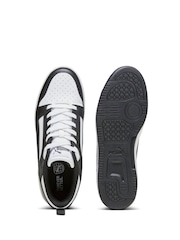 Puma White Rebound V6 Low Trainers - Image 5 of 8