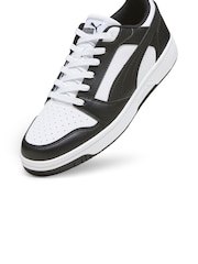Puma White Rebound V6 Low Trainers - Image 7 of 8