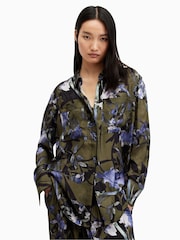 AllSaints Green Eve Batu Shirt - Image 1 of 8