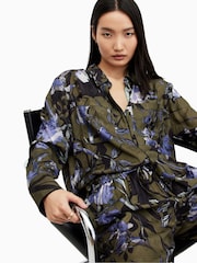 AllSaints Green Eve Batu Shirt - Image 4 of 8
