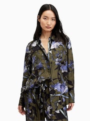 AllSaints Green Eve Batu Shirt - Image 5 of 8