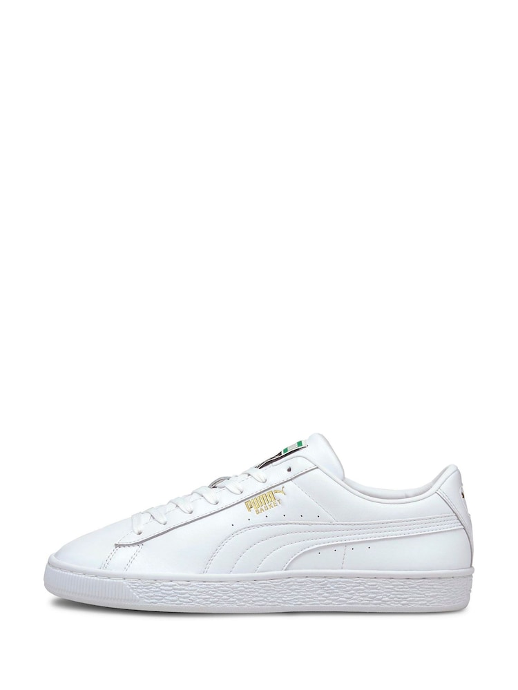 Puma White Basket Classic XXI Trainers - Image 1 of 6