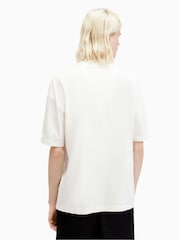 AllSaints White Nevada Short Sleeve Crew T-Shirt - Image 5 of 6