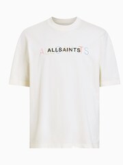 AllSaints White Nevada Short Sleeve Crew T-Shirt - Image 6 of 6