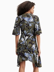 AllSaints Green Meagan Batu Dress - Image 6 of 7