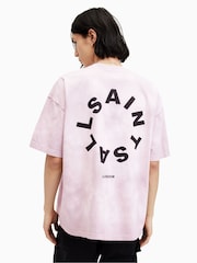 AllSaints White Tierra Short Sleeve Crew T-Shirt - Image 2 of 6