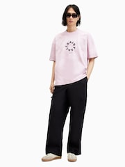 AllSaints White Tierra Short Sleeve Crew T-Shirt - Image 3 of 6