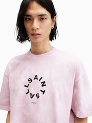 AllSaints White Tierra Short Sleeve Crew T-Shirt - Image 4 of 6
