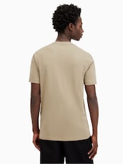 AllSaints Brown Brace Shortsleeve Crew Neck T-Shirt - Image 2 of 5