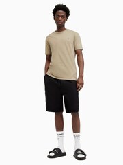 AllSaints Brown Brace Shortsleeve Crew Neck T-Shirt - Image 3 of 5