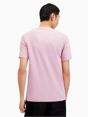 AllSaints Pink Brace Shortsleeve Crew Neck T-Shirt - Image 1 of 5