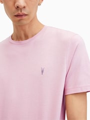 AllSaints Pink Brace Shortsleeve Crew Neck T-Shirt - Image 4 of 5
