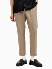 AllSaints Brown Tallis Trousers - Image 4 of 8