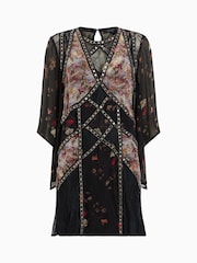 AllSaints Black Lucia Kora Dress - Image 9 of 9