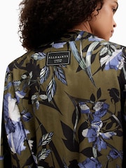 AllSaints Green Carina Batu Kimono - Image 5 of 7