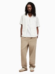 AllSaints White Indio Shortsleeve Shirt - Image 5 of 9