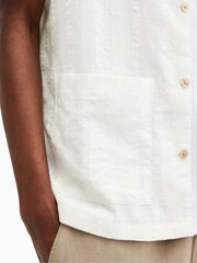 AllSaints White Indio Shortsleeve Shirt - Image 7 of 9