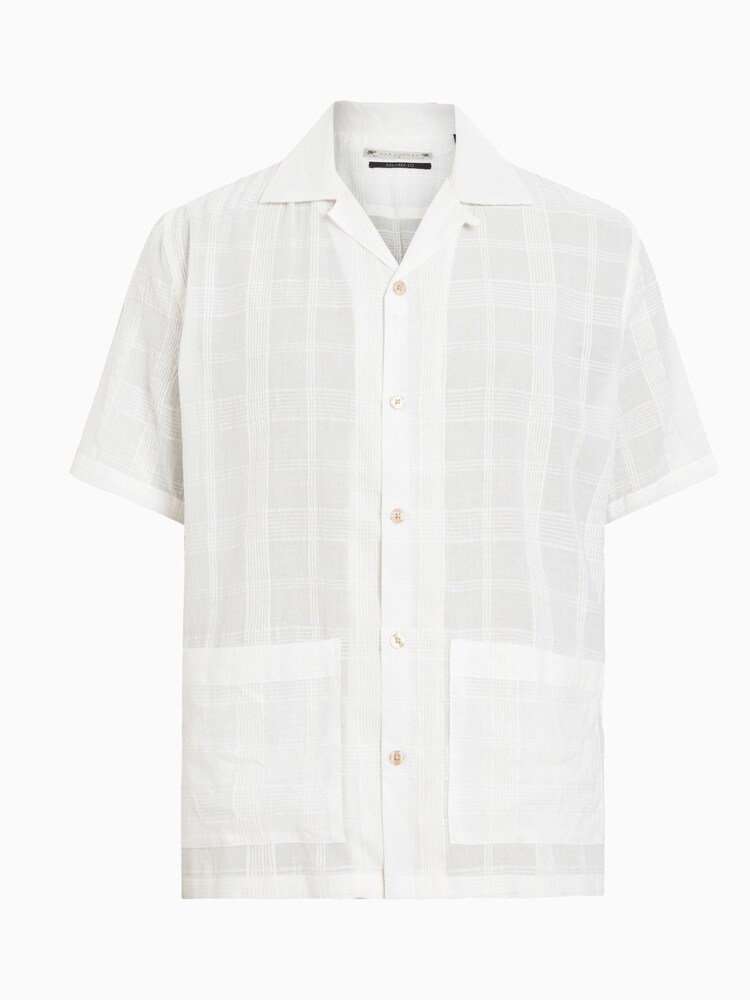 AllSaints White Indio Shortsleeve Shirt - Image 9 of 9