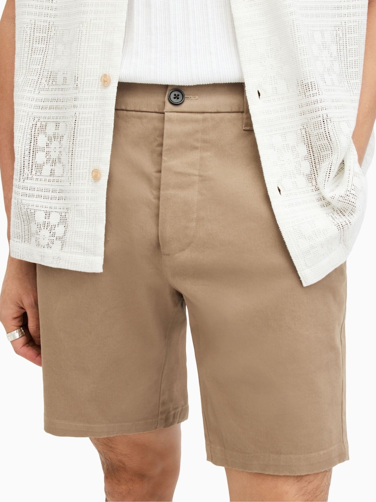 AllSaints Brown Neiva Shorts - Image 3 of 6