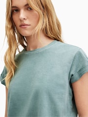 AllSaints Green Anna T-Shirt - Image 2 of 6