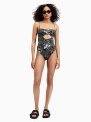 AllSaints Green Tatum Swimsuit - Image 5 of 7
