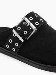 AllSaints Black Juno Mules - Image 4 of 5