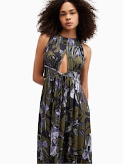 AllSaints Green Kaya Batu Dress - Image 2 of 7