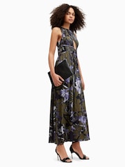 AllSaints Green Kaya Batu Dress - Image 3 of 7