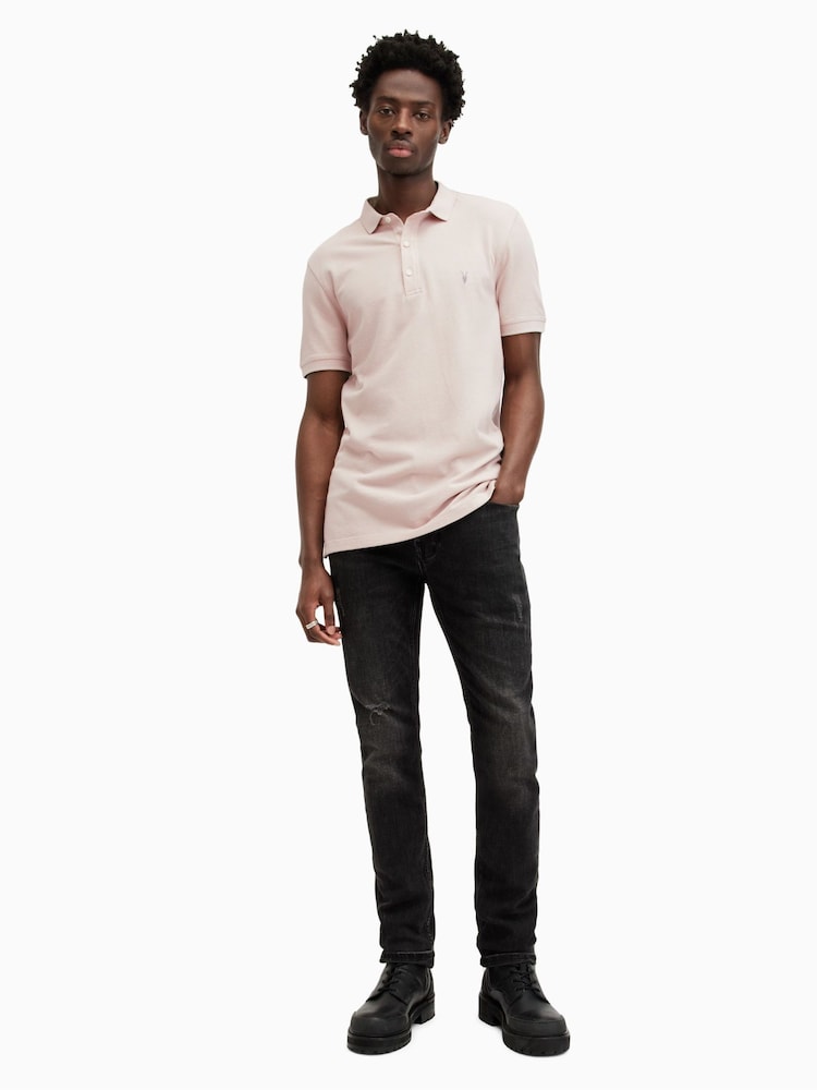 بيج - قميص بولو بكم قصير Reform من Allsaints - صورة 2 من 5