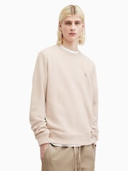 AllSaints Nude Raven Crew T-Shirt - Image 1 of 5