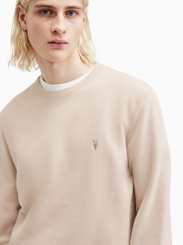 AllSaints Nude Raven Crew T-Shirt - Image 2 of 5