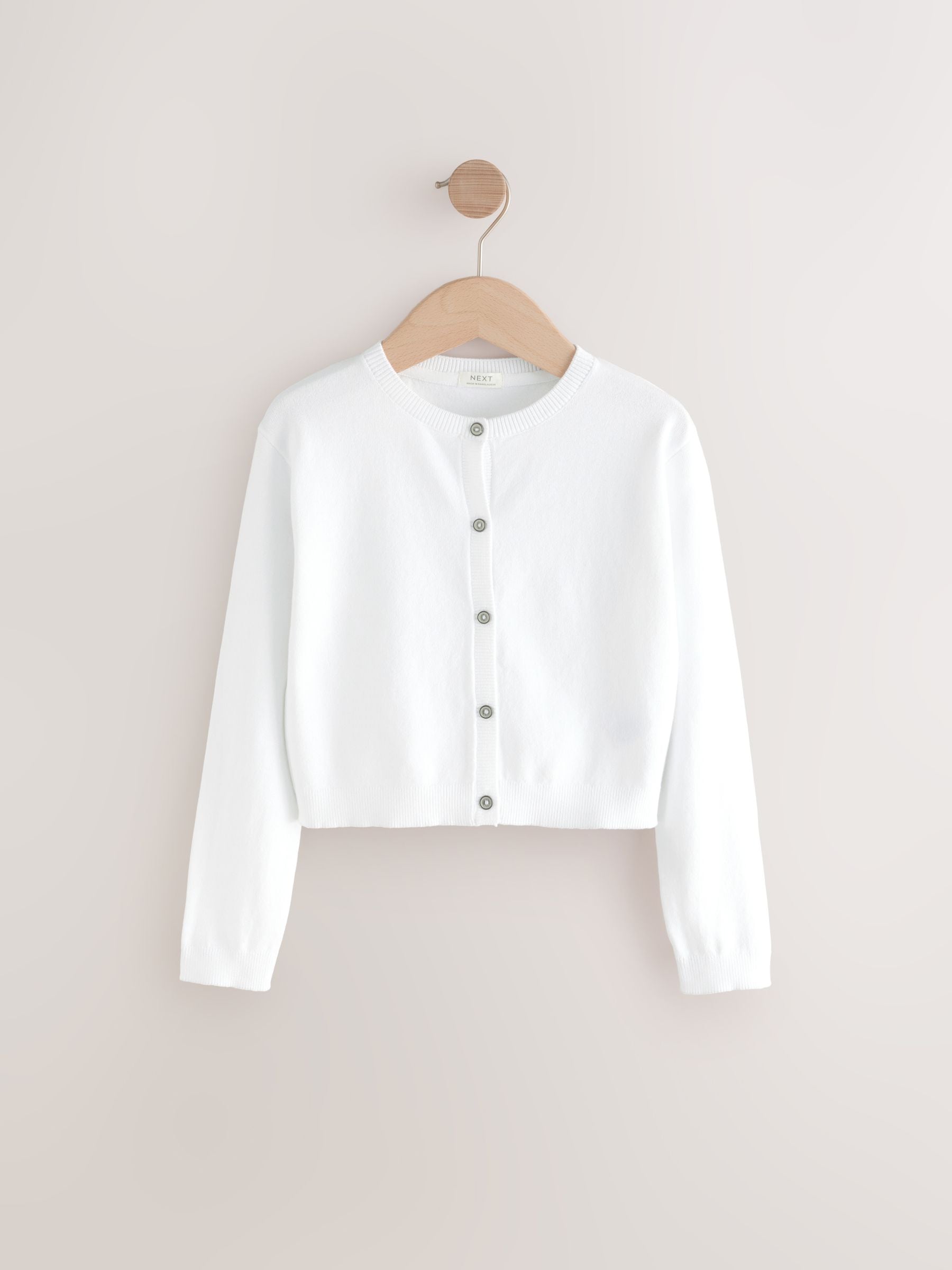 Buy White Button Up Cardigan (3-16yrs) from Next USA Buy White Button Up Cardigan (3-16yrs) from Next USA