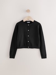 Black Button Up Cardigan (3-16yrs) - Image 1 of 4