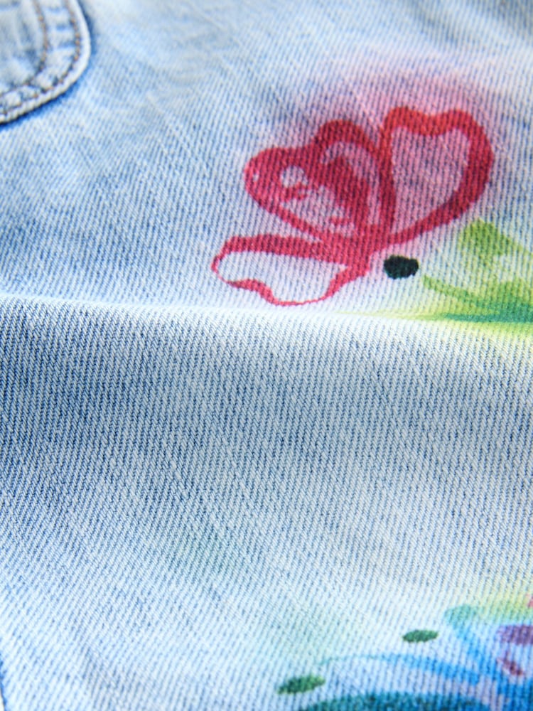 Denim Printed 100% Cotton Dungaree Set (3mths-7yrs) - Image 9 of 9