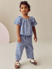 Navy Gingham Trousers & Top Set (3mths-7yrs) - Image 1 of 8