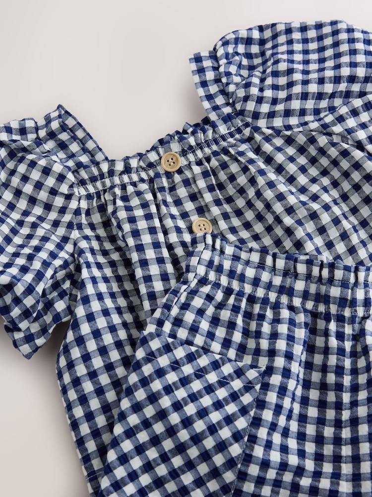 Navy Gingham Trousers & Top Set (3mths-7yrs) - Image 8 of 8