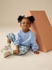 Denim Checkerboard Barrel 100% Cotton Jeans (3mths-7yrs) - Image 4 of 8