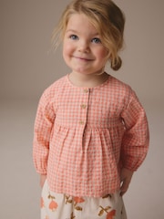Pink Blouse and Floral Print Trousers Set (3mths-7yrs) - Image 2 of 7