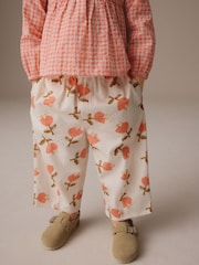Pink Blouse and Floral Print Trousers Set (3mths-7yrs) - Image 3 of 7