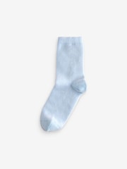 Pink/Blue/Camel Thermal Merino Wool Blend Ankle Socks 3 Pack - Image 3 of 6