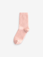 Pink/Blue/Camel Thermal Merino Wool Blend Ankle Socks 3 Pack - Image 4 of 6