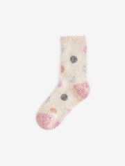 Pink/Grey Spots Thermal Ankle Socks 2 Pack - Image 3 of 5