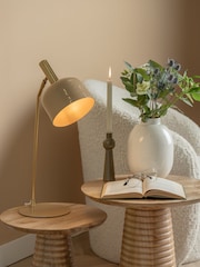 Leitmotiv Soft Brown Smart Enamel Table Lamp - Image 2 of 4