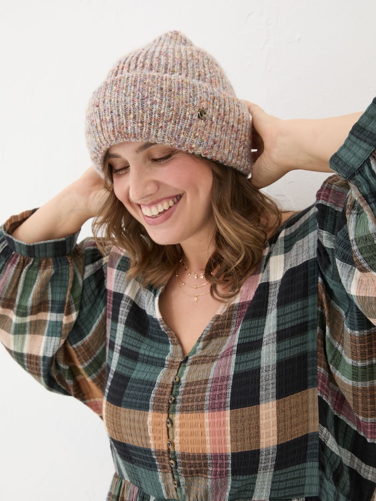 FatFace Natural Nep Beanie - Image 1 of 4 FatFace Natural Nep Beanie - Image 1 of 4
