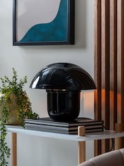 Leitmotiv Black Fat Mushroom Table Lamp - Image 1 of 3