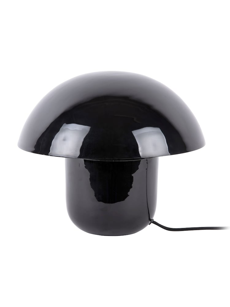 Leitmotiv Black Fat Mushroom Table Lamp - Image 2 of 3